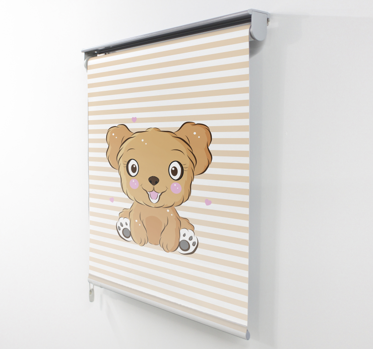 Tenda a rullo animali illustrazione di cucciolo carino - TenStickers