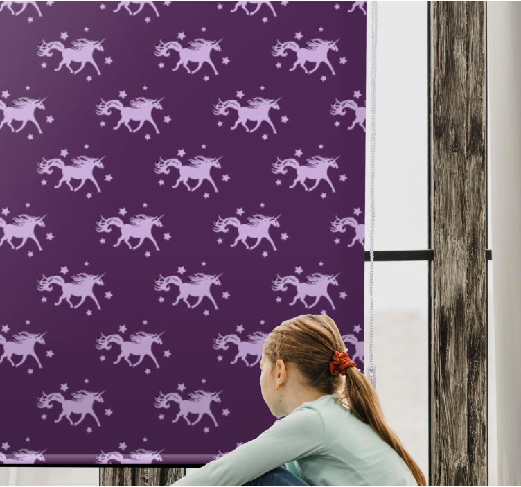 Tenda a rullo animali modello di unicorno magico - TenStickers