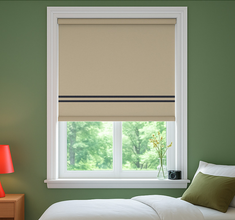 Tenda a rullo camera ragazzi tessuto neutro - TenStickers