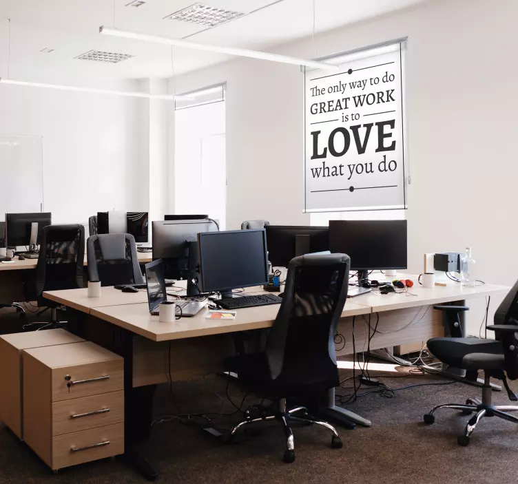 Tenda a Rullo con frase motivazionale - TenStickers