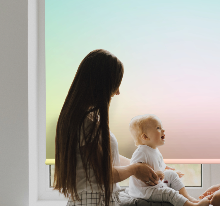 Tenda a rullo con stampa gradiente morbido calmo - TenStickers