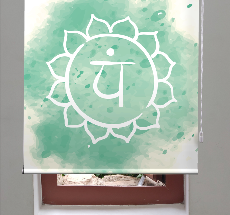 Tenda a rullo zen creazione dell'emblema del chakra - TenStickers