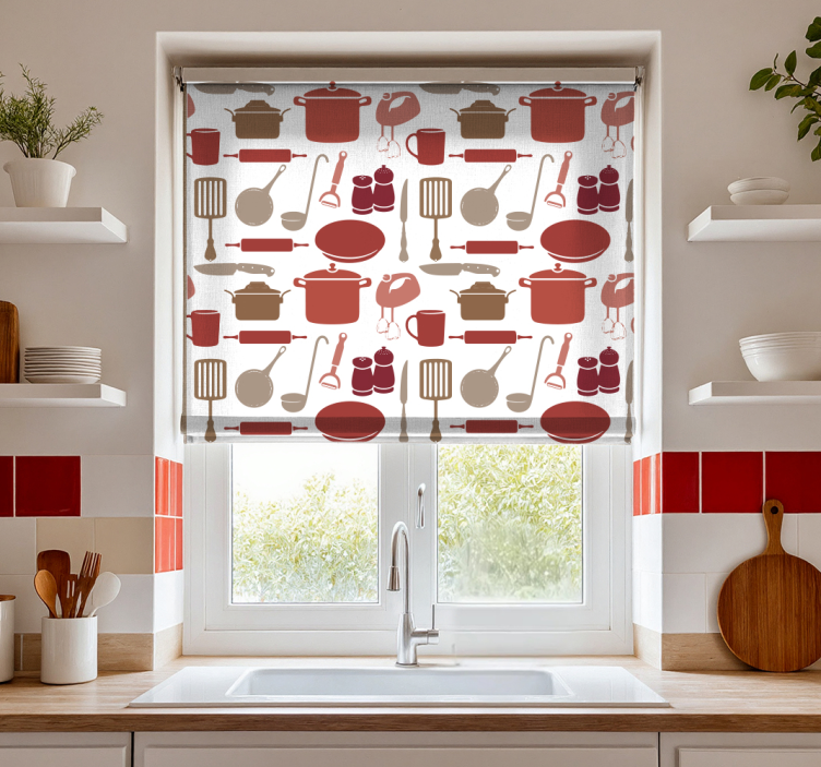 Tenda a rullo cucina accessori per la cucina - TenStickers