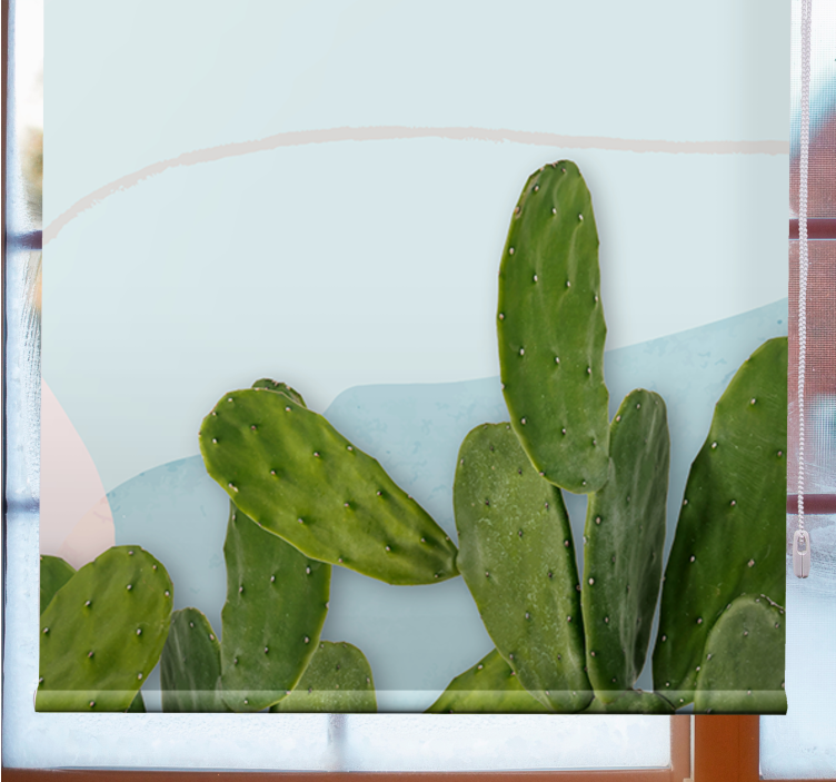 Tenda a rullo con disegni di cactus - TenStickers
