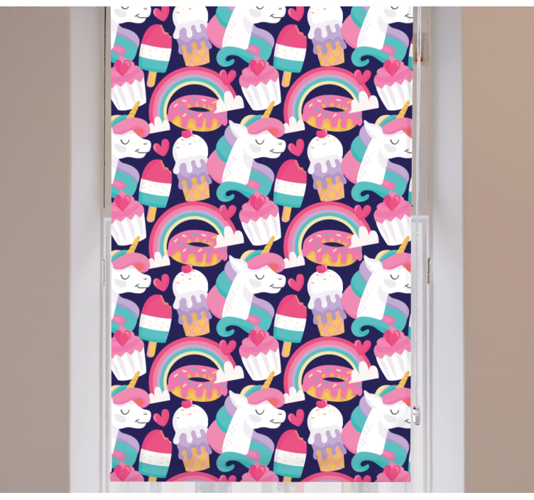 Tenda a rullo divertente modello di creatura magica - TenStickers