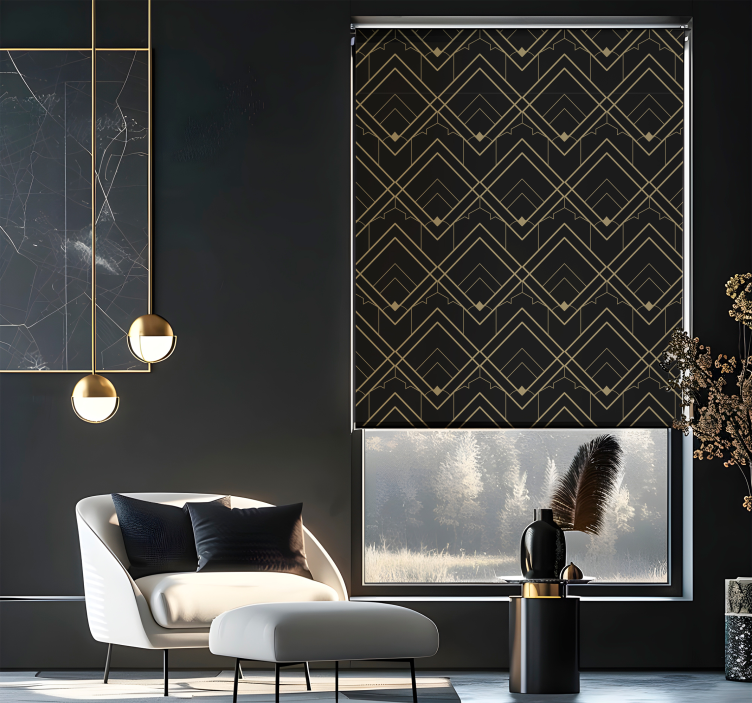 Tenda a rullo elegante modello vettoriale - TenStickers