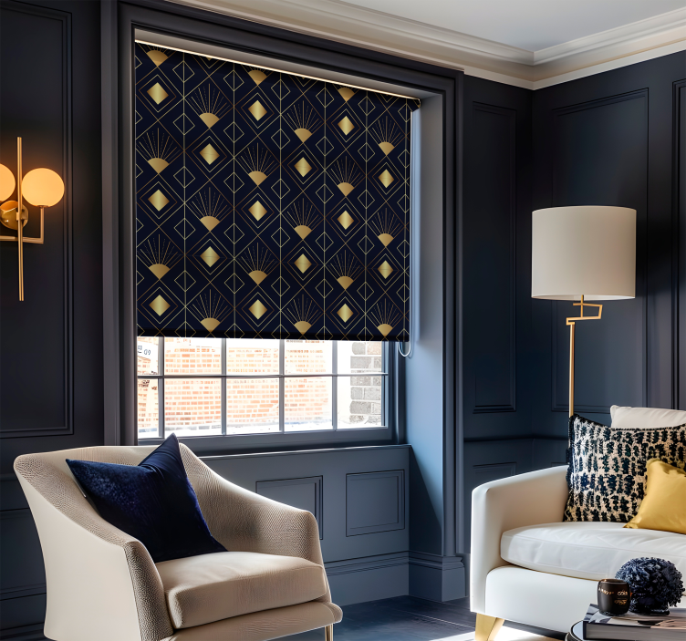 Tenda a rullo elegante stile art déco - TenStickers