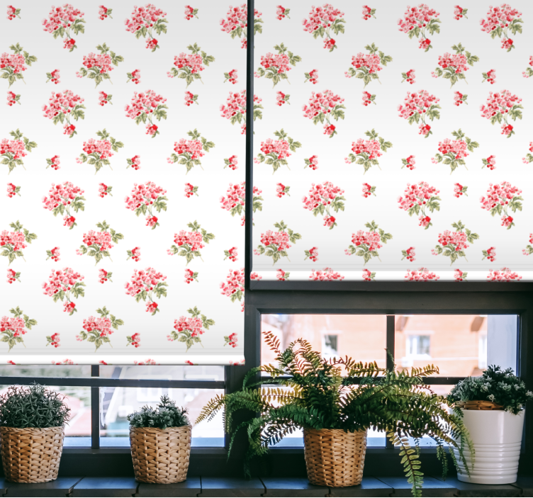 Tenda a rullo soggiorno elegante disposizione d'epoca - TenStickers