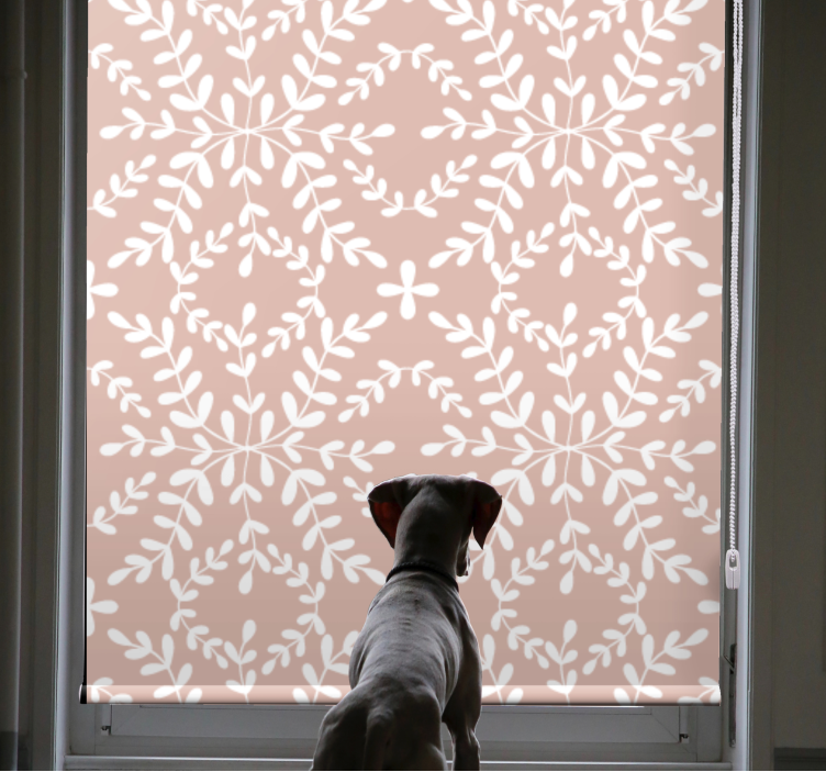 Tenda a rullo fiori e piante tema foglia botanica - TenStickers