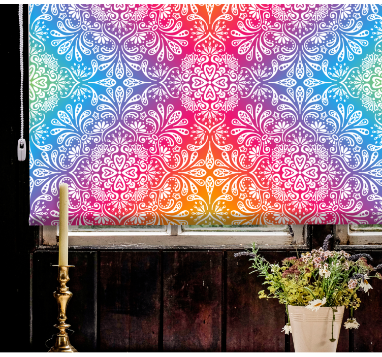 Tenda a rullo zen motivo mandala colorato - TenStickers