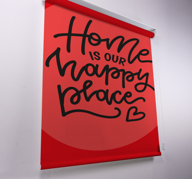 Tenda a rullo con frasi Simpatico testo nero - TenStickers