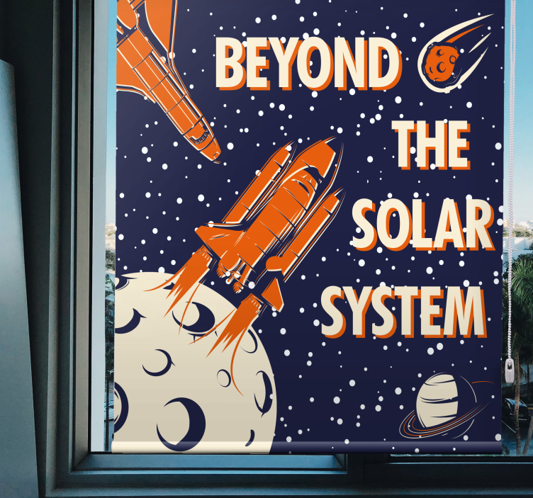 Tenda a rullo gamer avventura di esplorazione spaziale - TenStickers