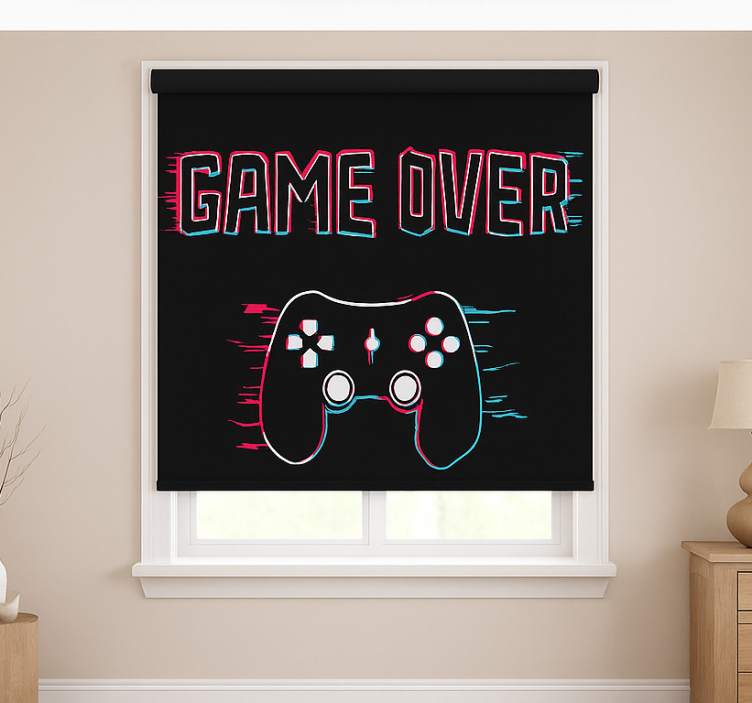 Tenda a rullo gamer game over - TenStickers