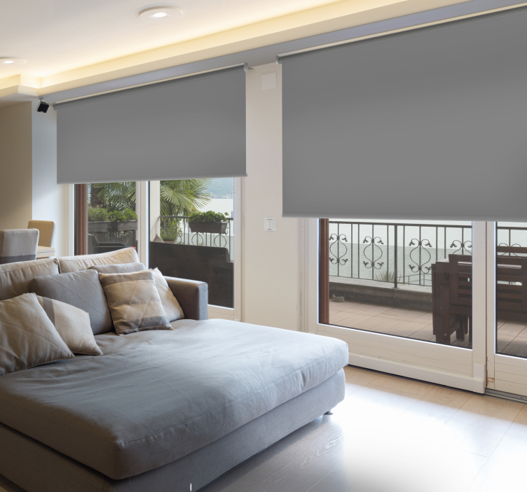 Tenda a rullo grigio scuro oscurante - TenStickers