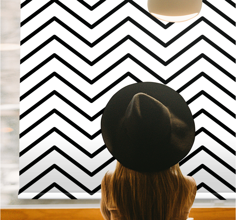 Tenda a rullo moderna disegno a chevron - TenStickers