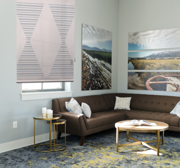 Tenda a rullo moderna elegante motivo a righe - TenStickers