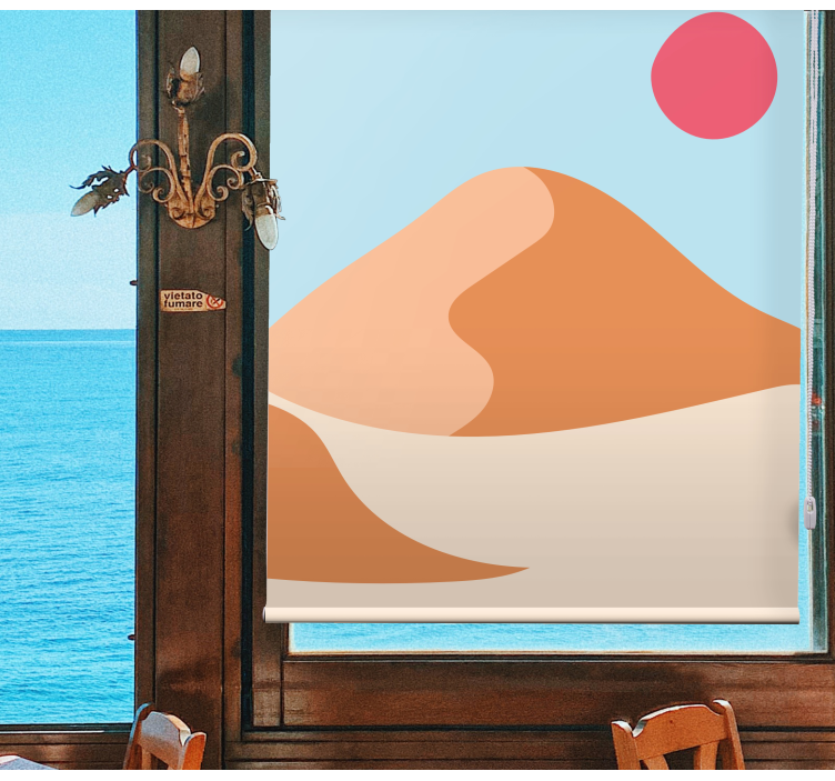 Tenda a rullo originale paesaggio desertico - TenStickers