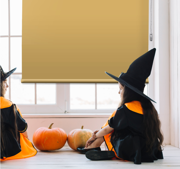 Tenda a rullo oscurante colore beige dorato - TenStickers