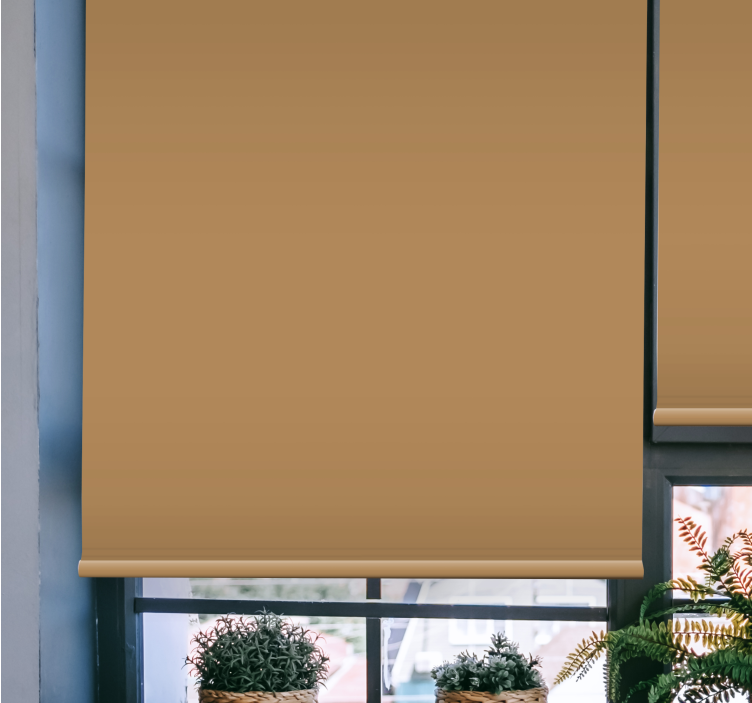 Tenda a rullo oscurante colore beige semplice - TenStickers