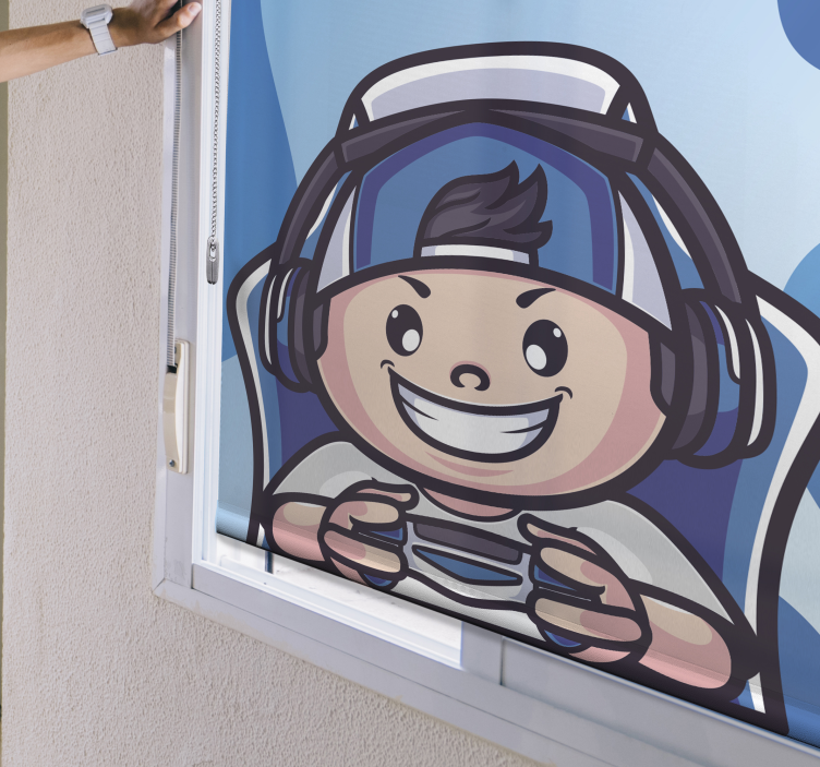 Tenda a rullo gamer carattere allegro - TenStickers