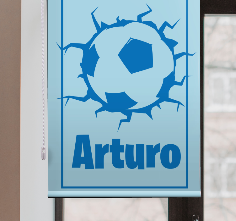 Tenda a rullo sport design personalizzato per il calcio - TenStickers