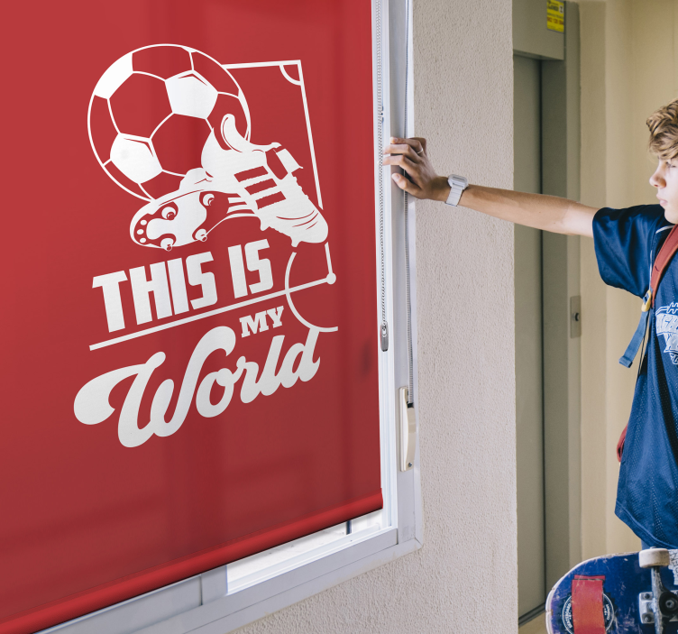 Tenda a rullo a tema calcio - TenStickers