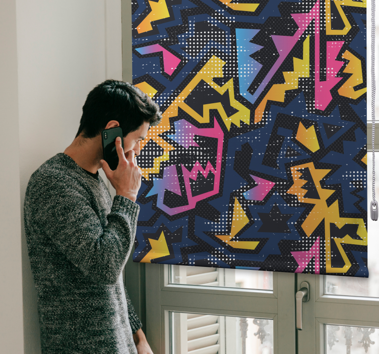 Tenda a rullo stile graffiti di strada - TenStickers