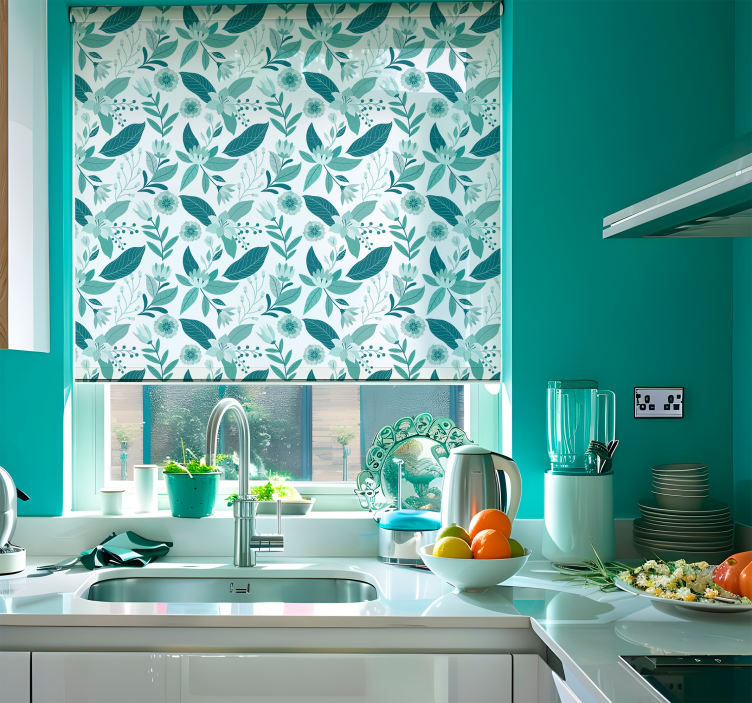 Tenda a rullo stile nordico flora - TenStickers