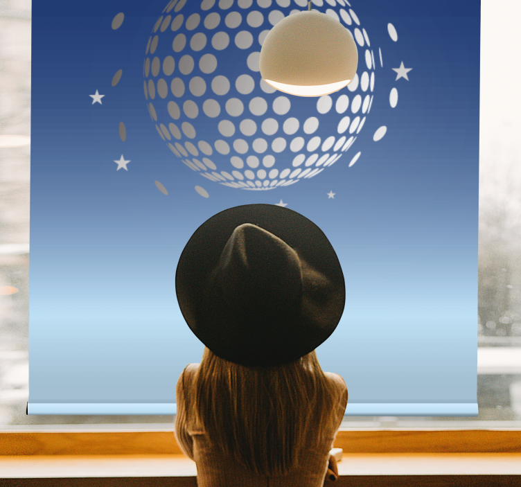 Tenda a rullo originale vista astratta della discoteca - TenStickers