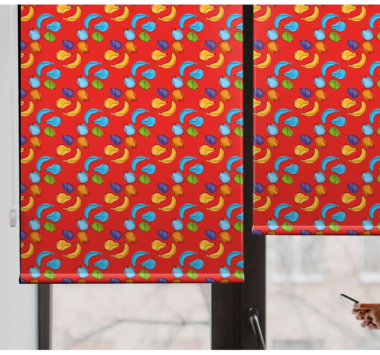 Tende a rullo frutta e verdura composizione di frutti vivaci - TenStickers