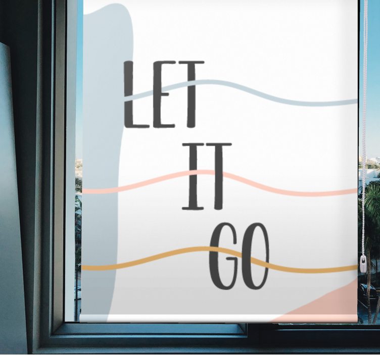 Tende a rullo da bagno Colori pastello lascia perdere - TenStickers