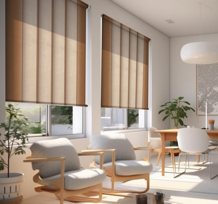 Tenda a rullo beige pannello giapponese - TenStickers