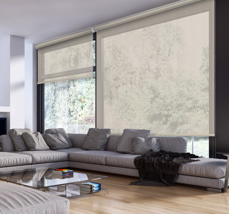 Tenda a rullo bianco crema - screen - TenStickers