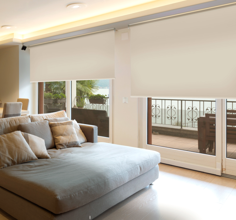 Tende a rullo bianco perla opaco - TenStickers