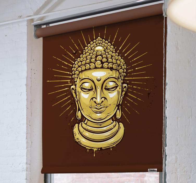 Tende a rullo cameretta Golden buddha sillouhette - TenStickers