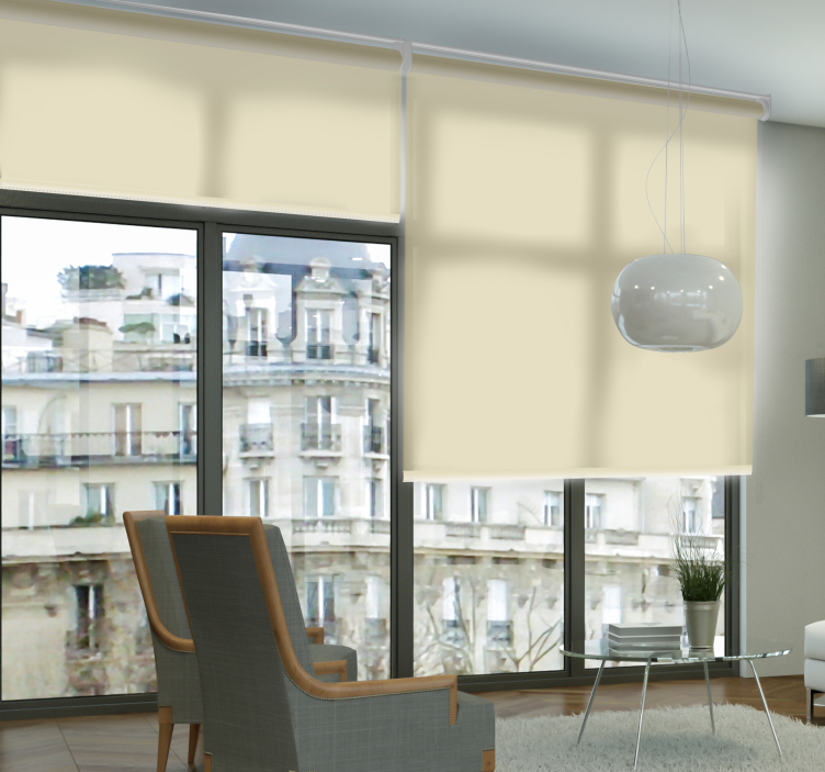 Tenda a rullo beige traslucido - TenStickers