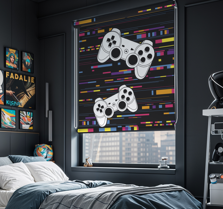 Tenda a rullo Console remota multicolore - TenStickers