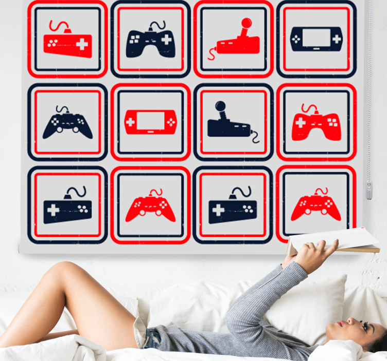 Tenda a rullo Controller grigio retrò - TenStickers