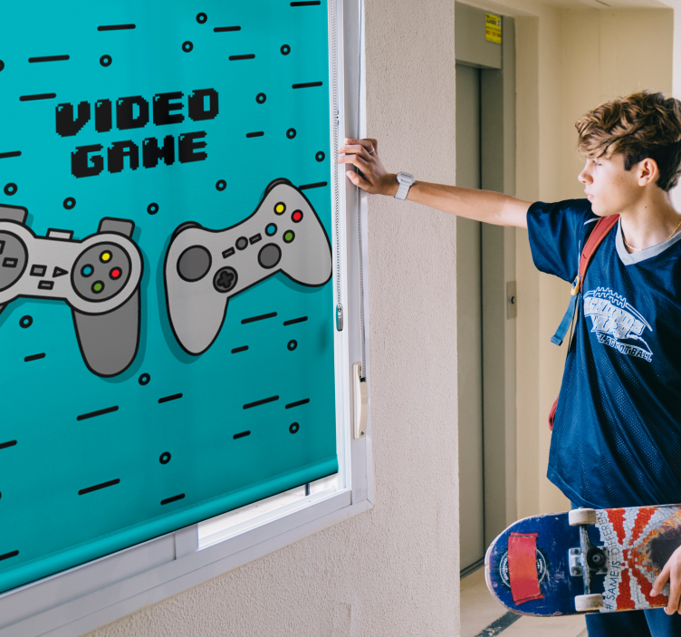 Tenda a rullo Due controller retrò - TenStickers