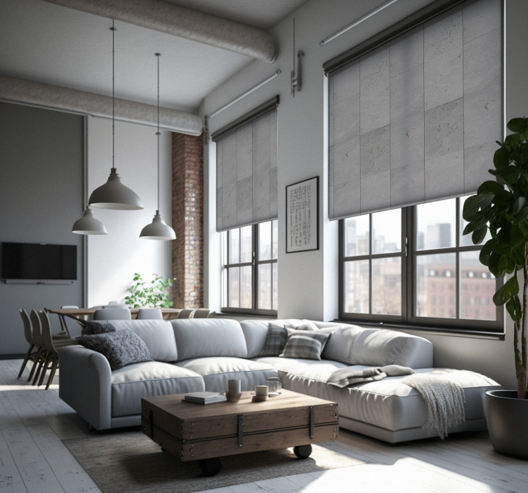 Tende a rullo effetto cemento - TenStickers