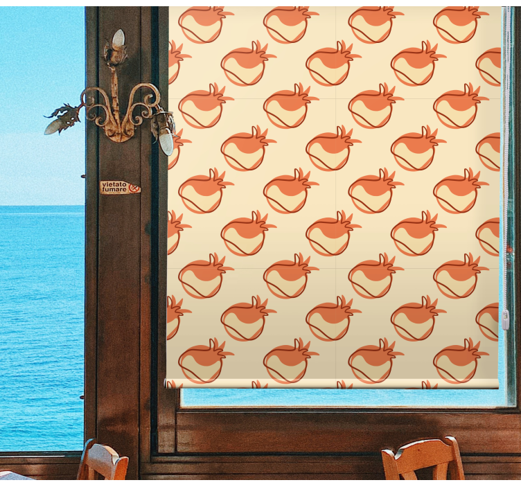 Tende a rullo frutta e verdura motivo di verdure beige - TenStickers