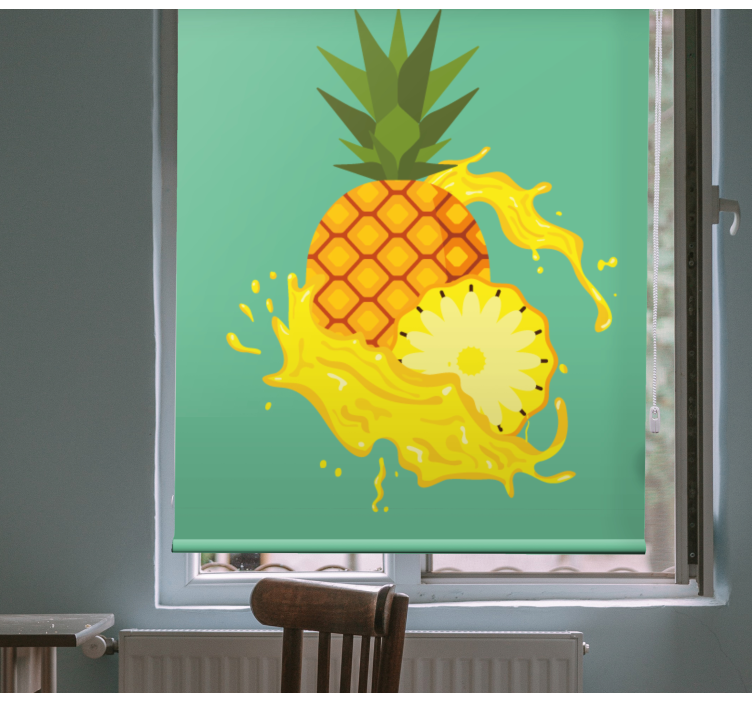 Tende a rullo frutta e verdura schizzo di ananas - TenStickers