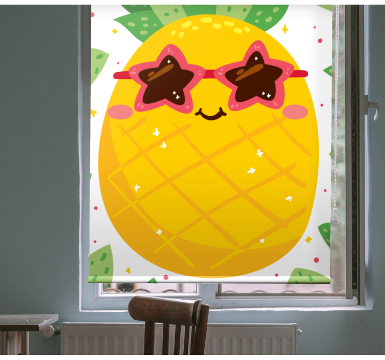 Tenda a rullo cucina frutta e verdura Ananas - TenStickers