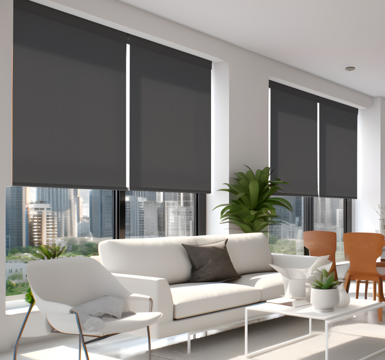 Tende a rullo grigia pepe spezzato - TenStickers