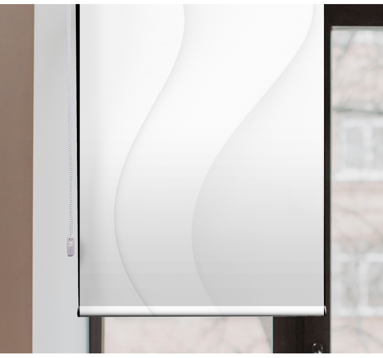 Tenda a rullo forme moderne bianche - TenStickers