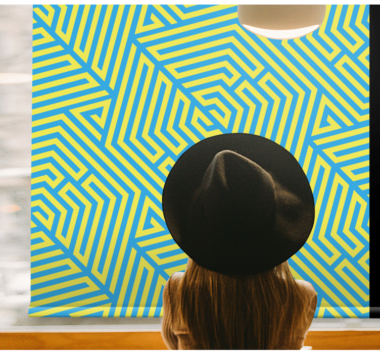 Tende a rullo motivi disposizione lineare geometrica - TenStickers