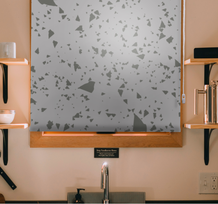 Tende a rullo motivi modelli di frammenti geometrici - TenStickers