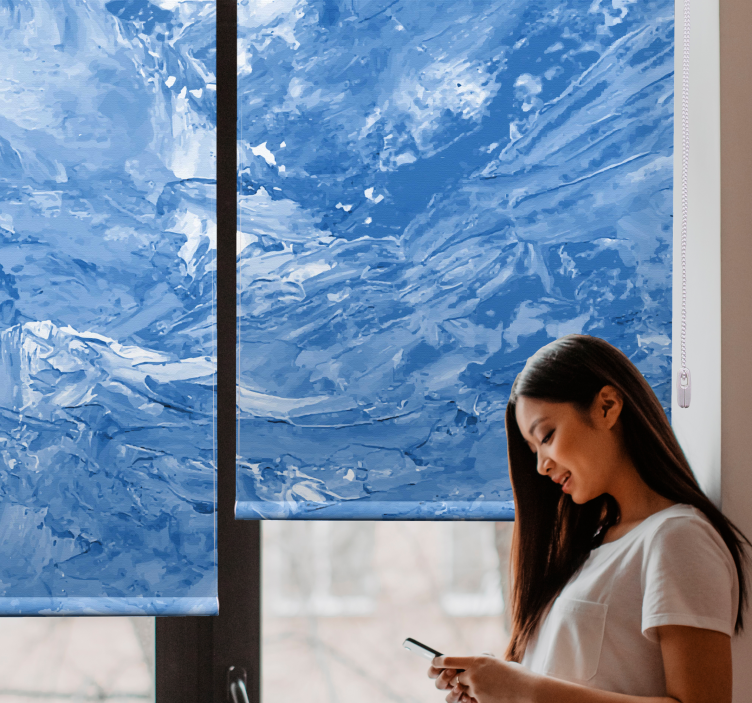 Tende a rullo motivi motivo a onda oceanica - TenStickers