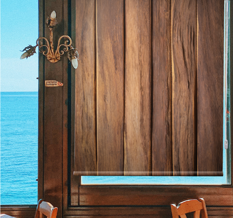 Tende a rullo motivi pannelli effetto legno - TenStickers