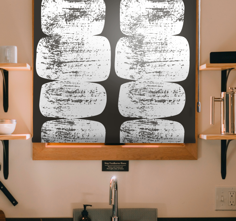 Tende a rullo motivi pennellate astratte - TenStickers